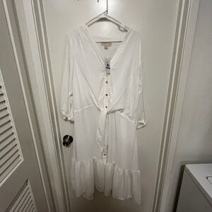 Michael Kors 1X white dress